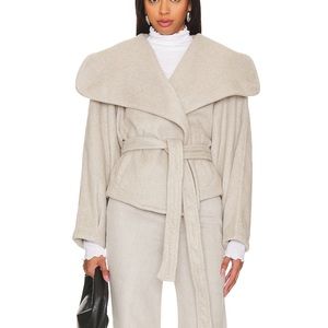 Free People Mina Jacket in Heathered Coffee